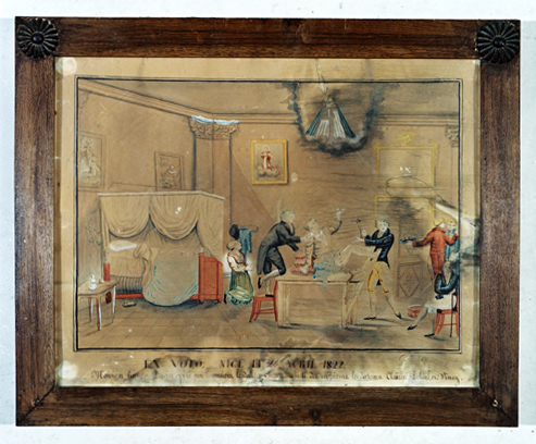 ex-voto, tableau : Opération chirurgicale de la maladie de la pierre, François Davin