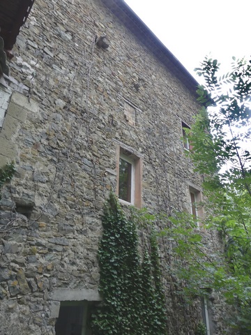 Bâtiment principal. Elévation nord, partie haute.
