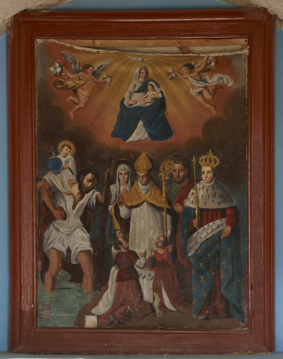 tableau : Vierge à l'Enfant avec des saints