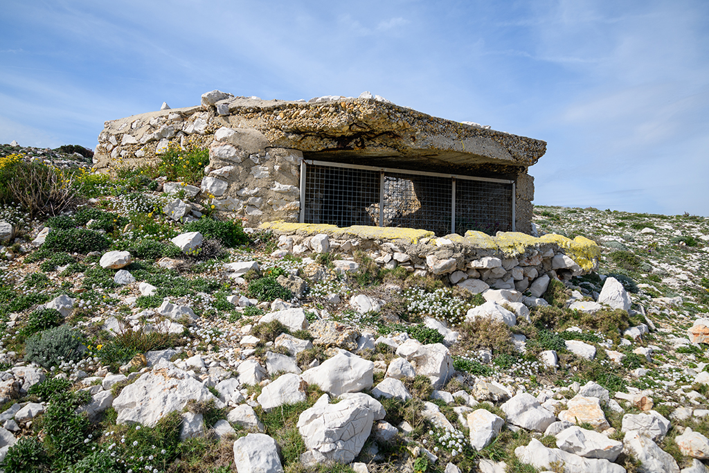 Batterie sudwall,  poste de défense  pour mitrailleuse sur un point haut