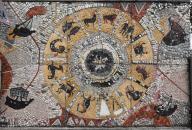 revêtement mural (mosaïque) : signes du zodiaque