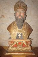 Buste-reliquaire (socle-reliquaire) : saint Damase