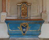 Ensemble de l'autel secondaire : autel, tabernacle