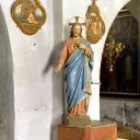 statue (petite nature) : Christ dit du Sacré-Coeur
