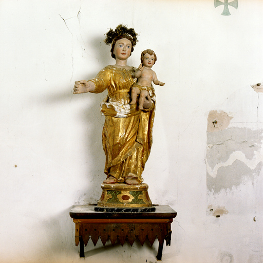 statue (demi-nature) : Vierge à l'Enfant