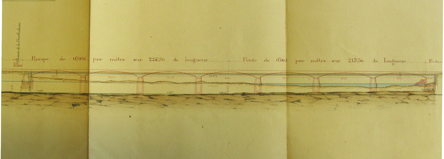 pont en pierre sur le bras de Villeneuve dit Nouveau Pont