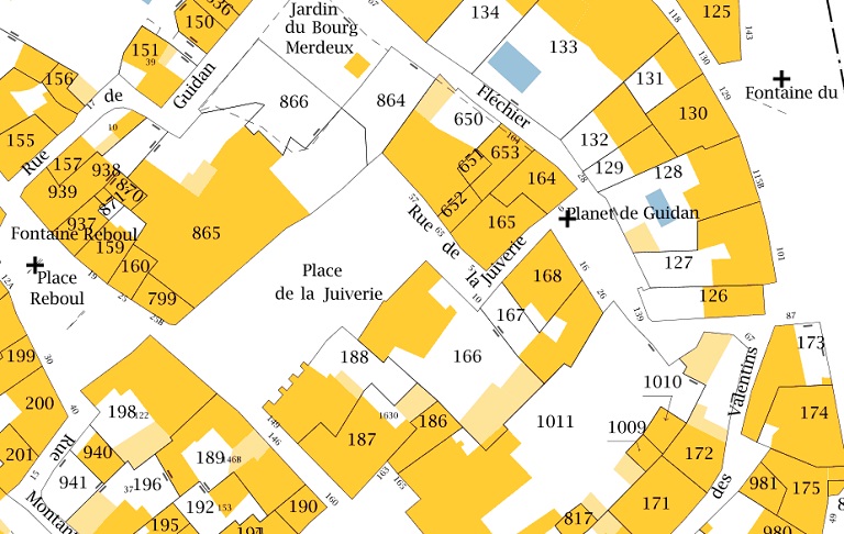 Quartier juif dit juiverie ou carrière