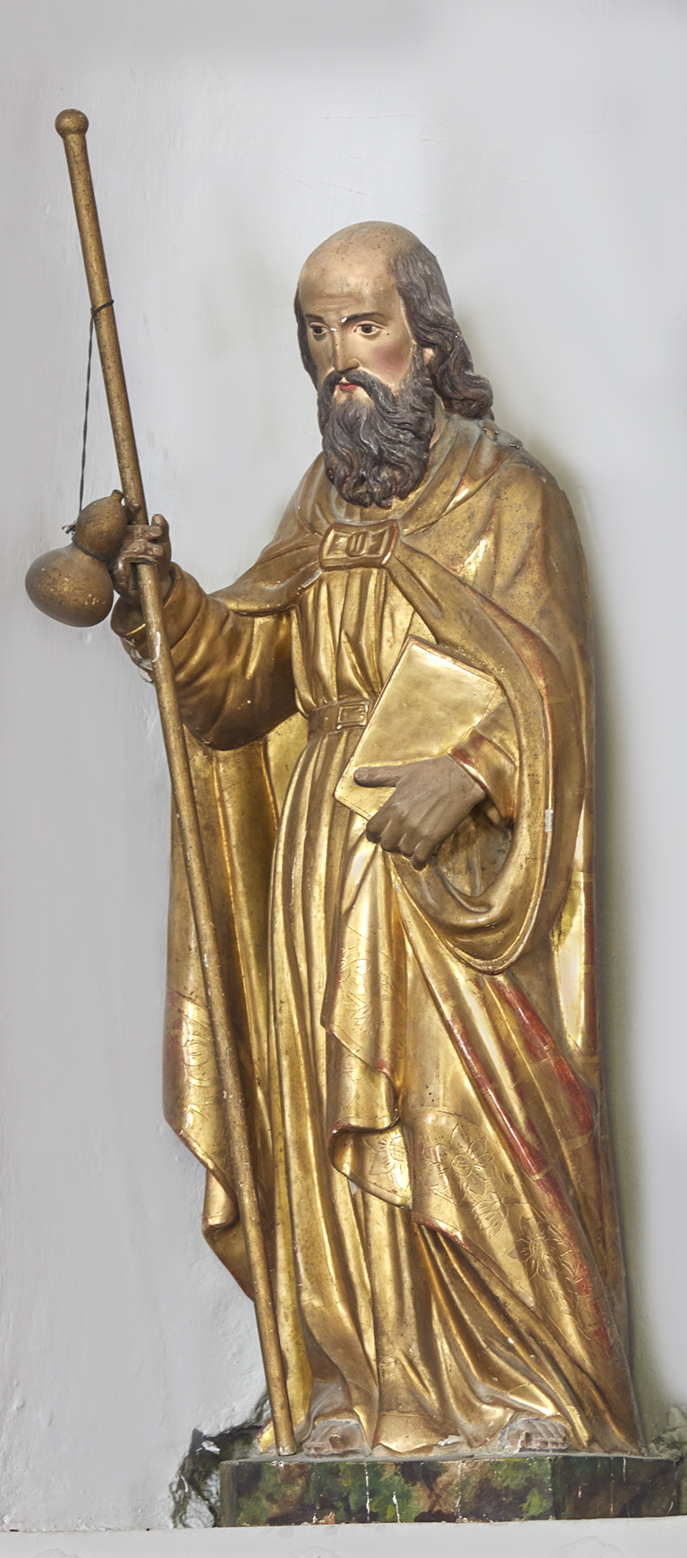 Statue (petite nature) : saint Jacques le Majeur