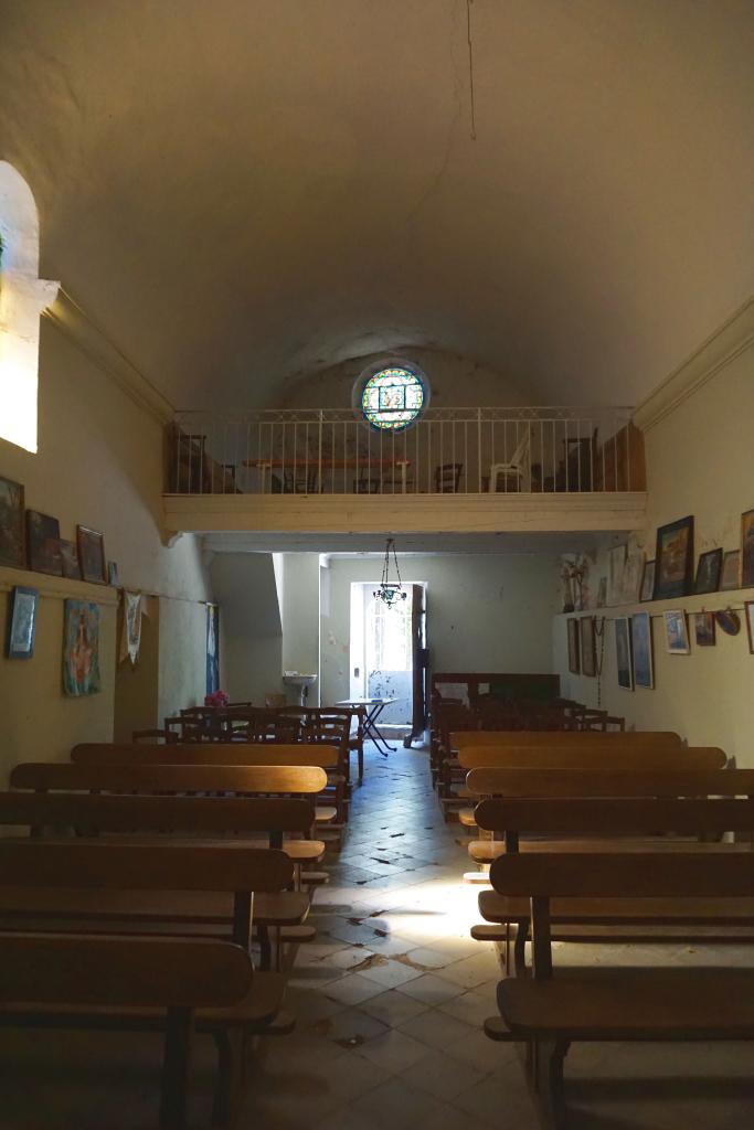 Vue intérieure vers l'ouest.