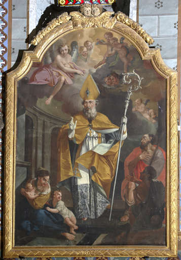 Cadre et tableau : saint Martin