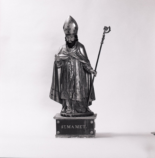 statue (petite-nature) : Saint Mamet