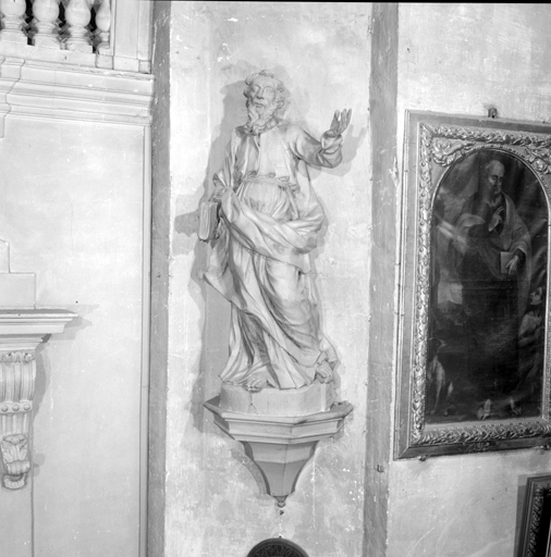 ensemble de 4 statues (figures colossales) : Sainte Anne, Elie, Saint Jean de la Croix, Saint Joachim