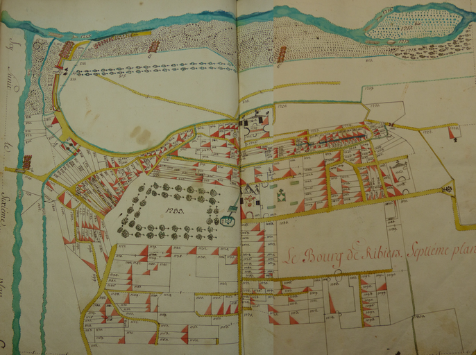 Plans visuels de la terre et seigneurie du Bourg de Ribiers, 1755. Plan 7.
