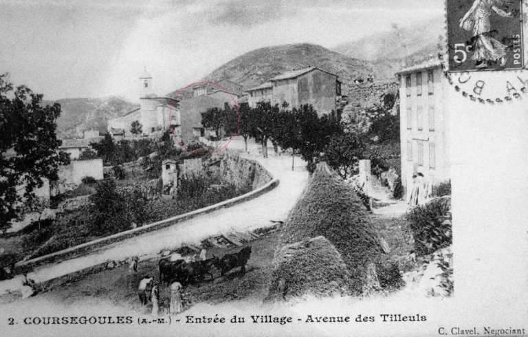 2. COURSEGOULES (A.-M.) – Entrée du Village – Avenue des Tilleuls 