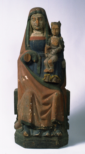 statue (petite nature) : Sainte Anne Trinitaire