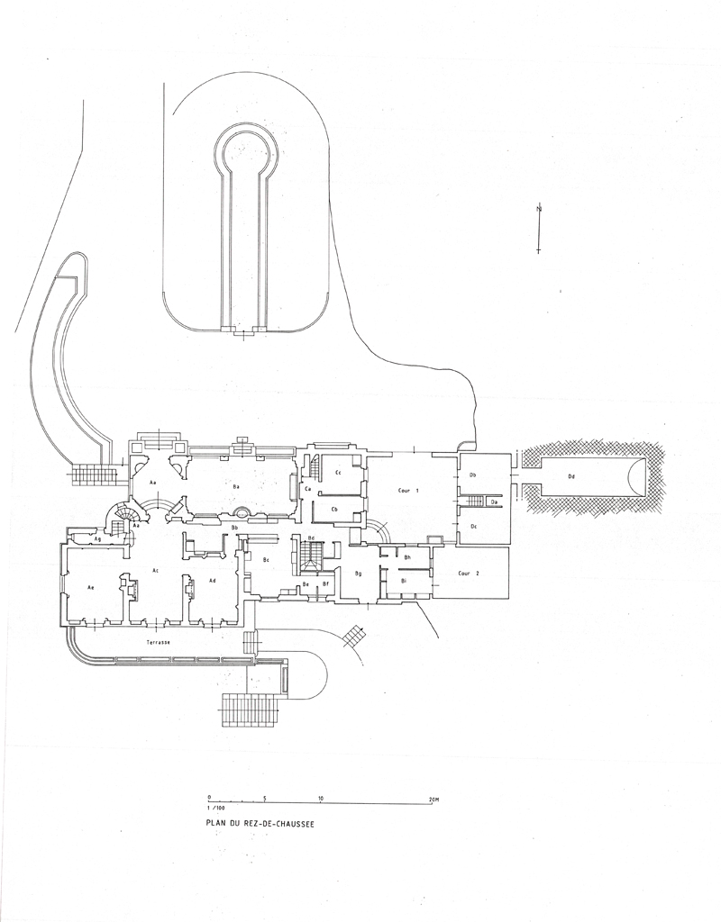 Plan du rez-de-chaussée.