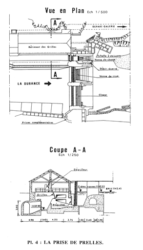 station de captage de conduite forcée dite prise d'eau de Prelles