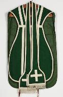 Chasuble, étole, manipule, bourse de corporal (ornement vert n°1)