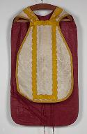 Chasuble, étole, manipule, voile de calice, bourse de corporal (ornement blanc n°1)