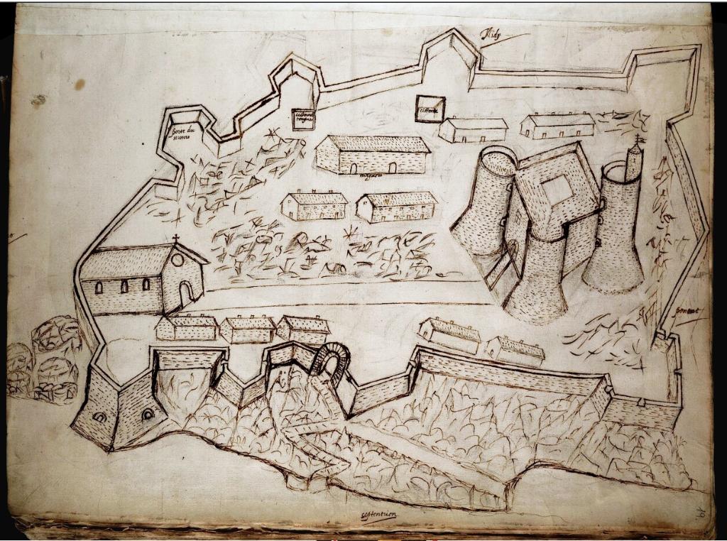 [Vue cavalière du château d'If], c. 1591