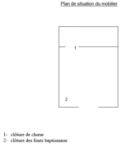 le mobilier de l'église paroissiale Saint-Jean-Baptiste