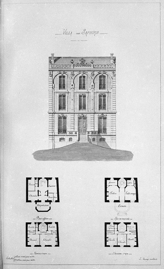 série de 3 maisons dites Villa des Emeraudes, Villa des Topazes et des Perles et Villa des Saphirs