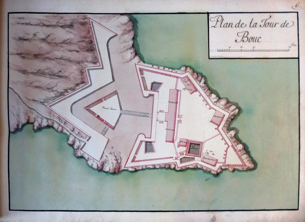 Plan de la Tour de Bouc, 1719.