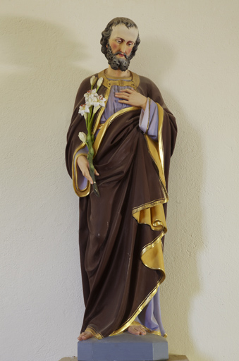 Statue (petite nature) : saint Joseph