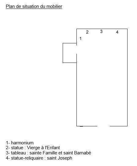 le mobilier de la chapelle Saint-Joseph