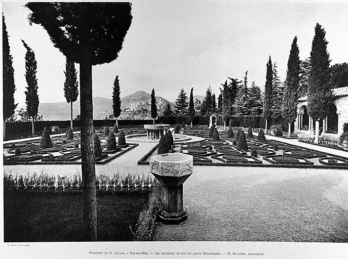 jardin d'agrément dit Jardin Romain du Château Lou Seuil