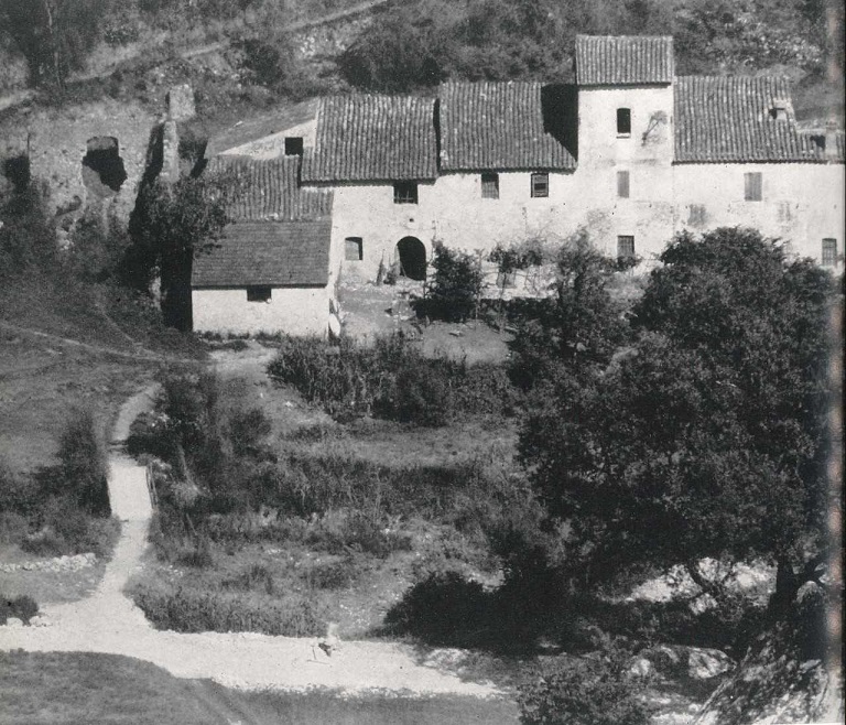 Ferme-château du Malvan [vue prise de l'ouest avant 1956].