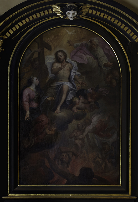 Tableau d'autel : le Christ délivrant les Âmes du Purgatoire