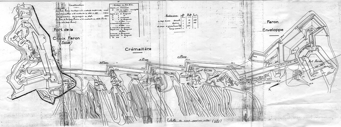 ouvrage fortifié dit crémaillère du Faron