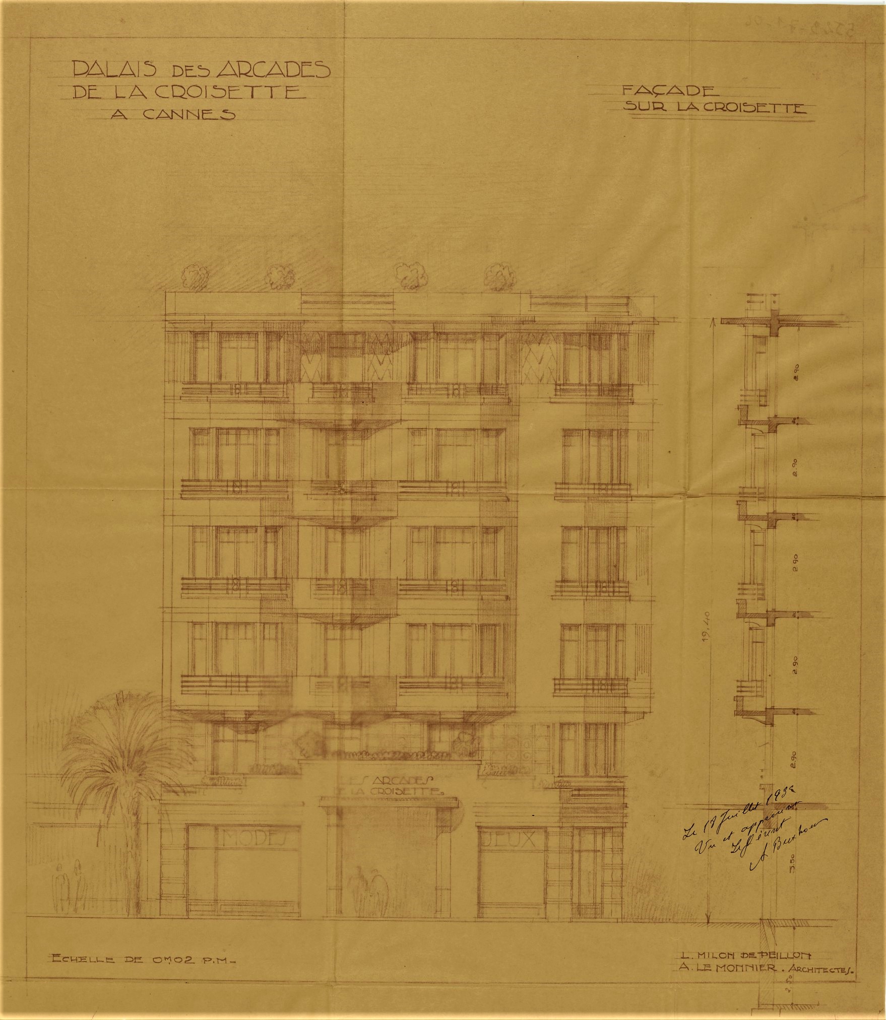 immeuble et galerie marchande dite Les Arcades de la Croisette