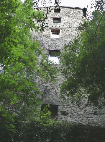 Bâtiment principal. Pignon ouest.