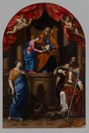 tableau : L'Education de la Vierge, avec sainte Marguerite et saint Blaise de Sébaste
