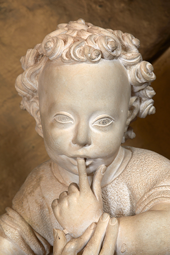 Statue (petite nature) : Vierge à l'Enfant dite Notre-Dame de Santé