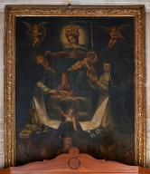 Cadre, tableau : Donation du Rosaire à saint Dominique de Guzman et sainte Catherine de Sienne