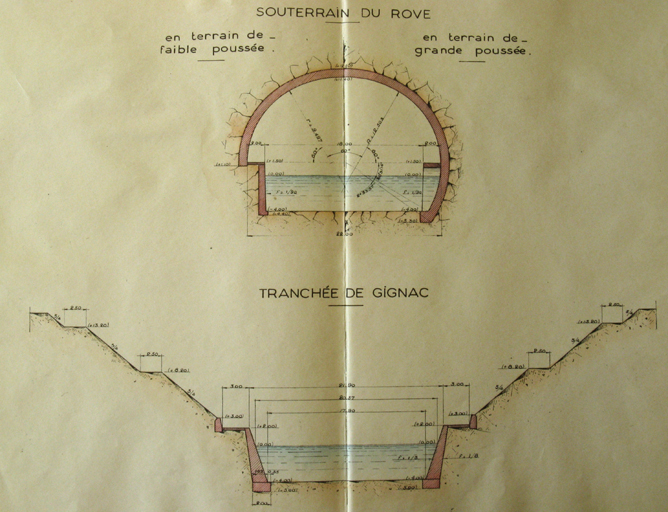 canal souterrain dit tunnel du Rove