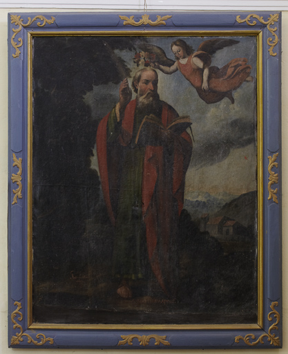 Cadre et tableau : saint Matthieu