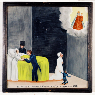 ex-voto, tableau : Demande de guérison d'un homme, Giovanni Batta Musso