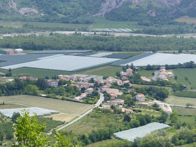 Le hameau du Plan, vue d'ensemble prise du sud-ouest.