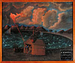 tableau, ex-voto : Foudre sur la cabane de Aimé-Théodore Barbugelata