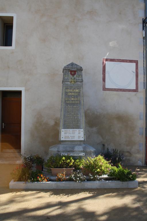 monument aux morts de la guerre de 1914-1918