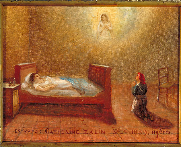 tableau, ex-voto : Demande de guérison de Catherine Zalin