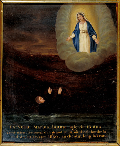 tableau, ex-voto : Marius Jaume sauvé de la noyade