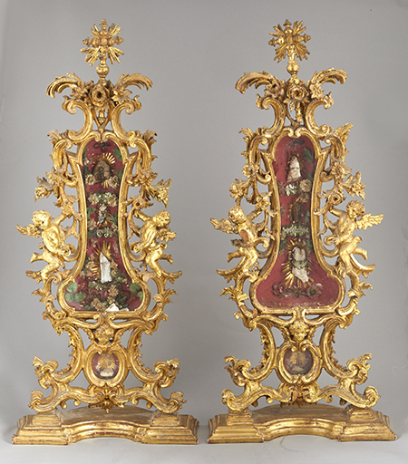 Paire de reliquaires
