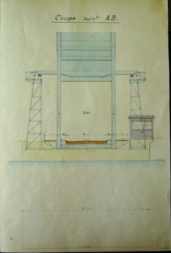 pont dit pont métallique ou pont basculant de Ferrières