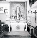 ensemble de la Vierge (autel, 2 gradins d'autel, faux tabernacle, retable)