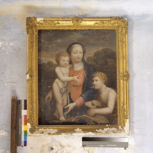 tableau : Vierge à l'Enfant et saint Jean Baptiste